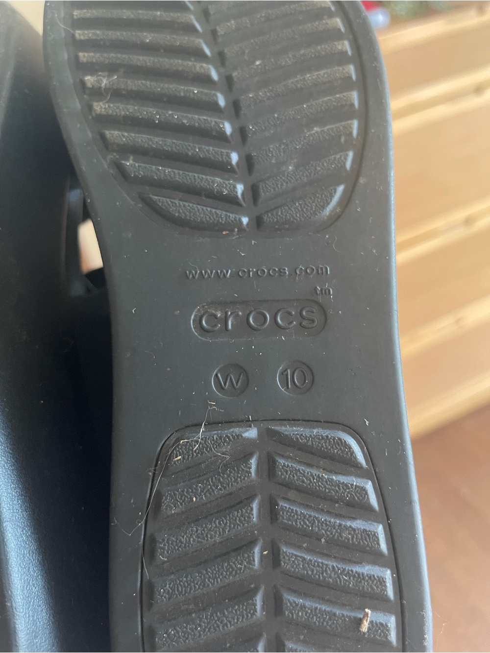 CROCS Black Platform Slide Sandals - Picture 5 of 5